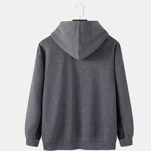 Sweat à capuche d'hiver pour homme en tissu polaire épais, design chaud et confortable, capuche réglable et poche avant, parfait pour les activités extérieures par temps froid - Product Image 2