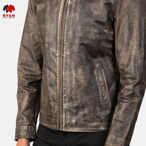 Chaqueta de Cuero con Cierre de Cremallera y Diseño Personalizado Ryan Pro Gear, Tejido Cómodo con Logotipo Personalizado - Product Image 6