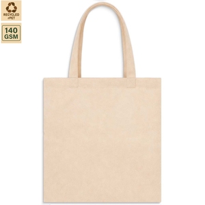 Bolsa de Compras Promocional de Poliéster Reciclado Sin Laminar de 140 GSM, 38x42 cm, Plana, con Logotipo Personalizado, Reutilizable, Modelo SS139A, Venta al Por Mayor - Product Image 1