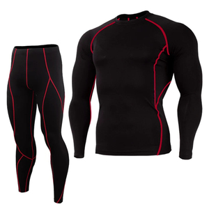 Conjuntos Deportivos Personalizados de 2 Piezas para Hombre, con Logotipo Frontal, Ropa Deportiva sin Costuras para Gimnasio, Yoga y Entrenamiento, Conjunto de Ropa Deportiva de Compresión - Product Image 1