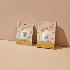 มาส์กข้าว (5 ชิ้น/กล่อง) SOQU มอยส์เจอไรซิ่ง & ไบรท์เทนนิ่ง ไรซ์ มาส์ก เซ็ต _K beauty - Product Image 2