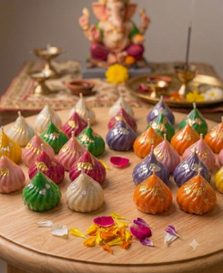 Handmade Modak Shaped Soy Wax Scented <b>Candle</b> Luxury Indian Festive Decor Ganesh Chaturthi <b>Gift</b> Favors Private Label Wholesale - Product Image 1