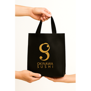 Bolsa de Mano Reutilizable Ecológica Personalizada con Impresión Serigrafiada, de Tela No Tejida Spunbond, Termosellada, para Supermercado, con Asa, Negra Premium - Product Image 3