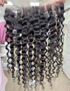 Thinnest 13x6 HD encaje <span class=keywords><strong>Frontal</strong></span> cabello humano rizado Natural prearrancado cabello de lujo buena calidad Cierre de encaje <span class=keywords><strong>Frontal</strong></span> Super completo - Product Image 5