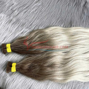 Magnifiques Extensions de Cheveux Ondulés Naturels en Vrac, Couleurs Ombre, Cheveux Humains 100% Vierges, Prêt à Expédier - Product Image 2