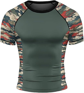 Wholesale Breathable Material Lightweight <b>Flexible</b> Movement Men Rash Guard Durable Fabric Stylish Fit Comfortable Custom - Product Image 2