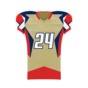 Camiseta de Fútbol Americano Personalizada para Hombre, Impresión por Transferencia de Calor, Tela de Malla, Mangas Cortas, Correa Ajustable, Talla Grande, Personalizada para Jugador - Product Image 3