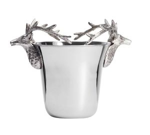Seau à glace en acier inoxydable en forme de tête de cerf, style classique, design durable pour les fêtes, les célébrations de Noël et les bars - Product Image 1