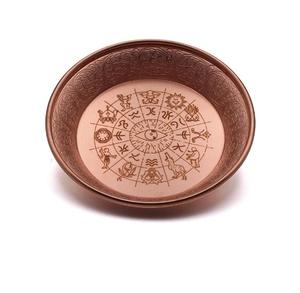 Tazón redondo para servir comida con diseño floral grabado, tazón decorativo de latón puro pulido para decoración del hogar, bodas y cenas. - Product Image 4