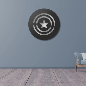 Acier inoxydable noir pour décoration murale contemporaine glamour avec motif portrait - Product Image 4