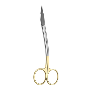 Tijeras Goldman Fox de 5″ en forma de S, instrumento de corte de precisión quirúrgica dental, tijeras curvas de acero inoxidable para tejidos finos - Product Image 3