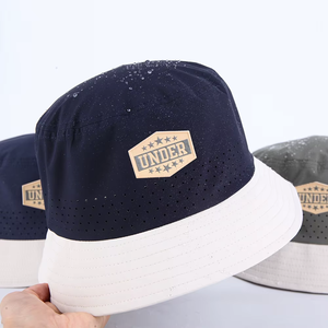 Gorra de Sol para Hombre de Poliéster de Secado Rápido, con Logotipo Personalizado al por Mayor, de Alta Calidad, con Etiqueta de Plástico Impermeable y Corte Láser - Product Image 1