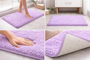 Tapis de sol de salle de bain personnalisé, motif crème glacée, tapis de bain absorbant l'eau, antidérapant, pour entrée de toilettes, usage domestique - Product Image 3