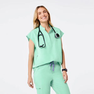 Conjunto de Uniforme Médico de Algodón Premium, Cómodo, Ligero y Transpirable, Ropa de Trabajo para Doctores y Enfermeras, Personalizable - Product Image 1