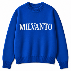 Pull en tricot pour homme avec logo personnalisé, couleur marron, très vendu |   Pull à col rond à manches longues de qualité supérieure |   Pull en tricot avec logo de marque - Product Image 5