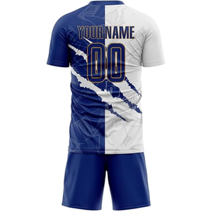 เสื้อฟุตบอลยุโรปสุดหรู สีแดงอมน้ำตาลทองแชมเปญ คอเสื้อแบบเรโทร พรีเมียม ระบายอากาศได้ดี ชุดฟุตบอลขาสั้น - Product Image 3
