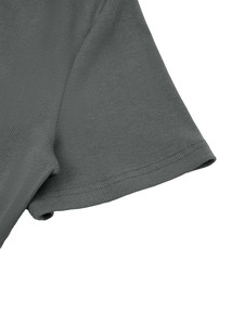 Sexy One Shoulder Rib Knit Crop T Shirt Fashion Asymmetrical Neck Crop Top Women Y2K Ribbed One Shoulder Slim Fit Tee Summer - Product Image 4