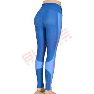 กางเกงโยคะเอวสูงระบายอากาศได้ดีผ้าสแปนเด็กซ์/ เอวยางยืดโพลีเอสเตอร์แห้งเร็ว - Product Image 4