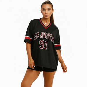 Camiseta Deportiva Personalizada Transpirable 100% Poliéster, Manga Corta, Impresión por Transferencia de Calor, Secado Rápido, Ropa Deportiva para Entrenamiento en Equipo - Product Image 1