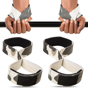 Nuevas correas de levantamiento de pesas en forma de 8 de nailon para mujer Best Geo Brother Co, de alta elasticidad, ligeras, con cierre a presión y personalizables para la muñeca. - Product Image 4