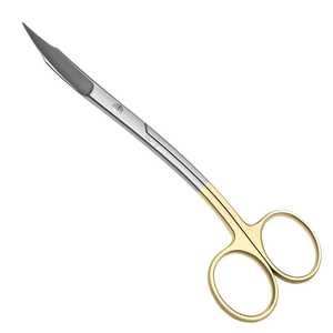 Tijeras Goldman-Fox Curvas de 13 cm |   Carburo de Tungsteno y Acero Inoxidable TC |   Corte de Suturas Dentales |   Juego de Instrumentos Manuales - Product Image 1