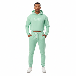 Ranzia Industry, Proveedor de Conjuntos de Sudadera con Cremallera y Pantalones Deportivos de Tela Sostenible con Pedrería, Fabricante Personalizado de Pedrería - Product Image 4