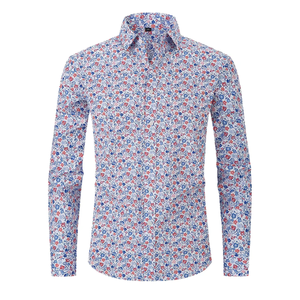 Custom Design Heat-Transfer Printed Full Button Down <b>Dart</b> Casual Summer Shirt 100% Polyester Breathable - Product Image 4