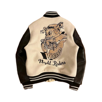 Veste de sport d'hiver pour homme en cuir véritable 100% personnalisée - Haute qualité, style streetwear, respirante