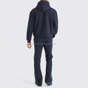 Vente en gros de survêtement évasé en molleton de coton avec logo personnalisé, respirant, jogging, entraînement, hiver, style pakistanais, 100% coton imprimé - Product Image 2