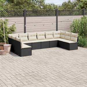 Black Garden <b>Sofa</b> <b>Set</b> - Product Image 1