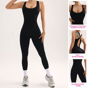 Ropa Deportiva de Yoga, Sujetador Deportivo, Leggings de Cintura Alta para Mujer, Logotipo Personalizado, Secado Rápido, Gimnasio, Entrenamiento, Spandex, Poliéster - Product Image 1