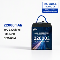 Batterie de drone 330 Wh/kg, 22000 mAh, 14S, 51,8 V, 22 Ah, longue durée de vie, batteries lithium-ion semi-solides pour drone industriel/UAV