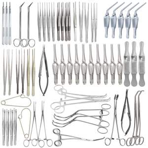 Ensemble complet d'instruments chirurgicaux pour la chirurgie vasculaire majeure à usage hospitalier professionnel, 62 pièces, équipement médical chirurgical - Product Image 1