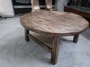 OMKAAR Wdt23-2 Modern Handmade Wooden <b>Coffee</b> <b>Table</b> White Dark Antique Contemporary Taper Four <b>Leg</b> Broad Strong Home Cafe Garden - Product Image 5