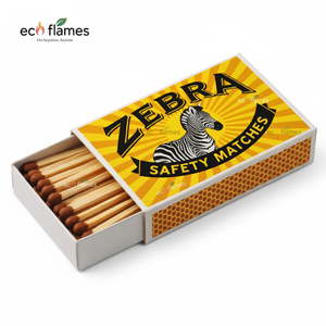 Safety Eco-Friendly Wooden Alumettes Cardboard <b>Match</b> <b>Box</b> with Printing Modern Design Household Use Direct Factory Supply - Product Image 1