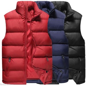 Chaleco acolchado sin mangas para hombre, chaleco de plumón de alta calidad, súper cálido y grueso, chaleco con cremallera para hombre. - Product Image 2
