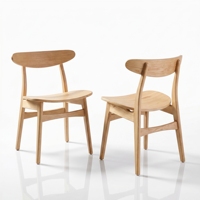 Chaise de salle à manger minimaliste moderne en bois massif, style mi-siècle, élégante pour salon, mobilier d'intérieur, ensembles pour écoles