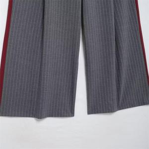 Pantalones a Rayas de Otoño para Mujer, Pantalones Casuales de Cintura Alta a la Moda, Elegantes Pantalones Anchos para Mujer - Product Image 6