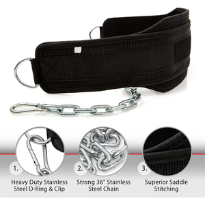 High Quality Wholesale Price Leather Power Weight Lifting Dipping <b>Back</b> <b>Support</b> Belts Power Weightlifting Dipping Belt - Product Image 4