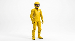 Traje de Motocicleta de Cuero Amarillo, Protección Completa para Carreras, Impermeable, Resistente al Viento y a la Abrasión, para Todas las Estaciones, Unisex, Adulto - Product Image 3