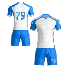 Vêtements de football personnalisés en sublimation, ensemble maillot et short, respirant, séchage rapide, anti-UV, équipement de football - Product Image 6