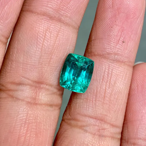 Piedra Preciosa Verde Corte Esmeralda, Piedra Suelta para Joyería, Esmeralda Rectangular de Primera Calidad - Product Image 4