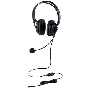 Auriculares con cable <span class=keywords><strong>ELECOM</strong></span>, supraaurales, de doble oído, grandes, de 4 polos, negros - Product Image 1