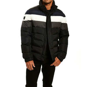 Blouson universitaire en nylon imprimé de haute qualité pour homme, avec logo personnalisé, grandes tailles, matelassé, style streetwear, en toile, fourrure d'agneau, vente en gros - Product Image 3