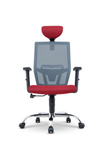 Silla de Oficina Ejecutiva Moderna de Malla, Respaldo Alto, Giratoria y Ajustable, Opciones de Color Negro, Azul, Rojo, Naranja, Verde, Amarillo - Product Image 2