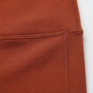 High Quality Elastic Waist Spandex Nylon High Rise Leggings For Womens Gym Fitness Training Gear With Customized Color - Product Image 5