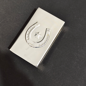 Custom Brass <b>Matchbox</b> Sleeve Cover Luxury Embossed Logo Personalized Metal Holder Premium Finish Custom Size Shape Manufacturer - Product Image 1