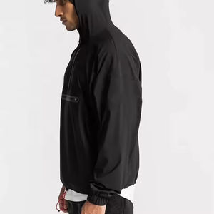 เสื้อแจ็คเก็ตผู้ชายพิมพ์ลายตามสั่ง ซิป 1/4  น้ำหนักเบา กันลม กันน้ำ สำหรับวิ่งกลางแจ้ง - Product Image 5