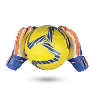 Gants de gardien de but professionnels avec paume en latex, design d'entraînement durable, logo personnalisé, fermeture à boucle antidérapante, protection des doigts - Product Image 3