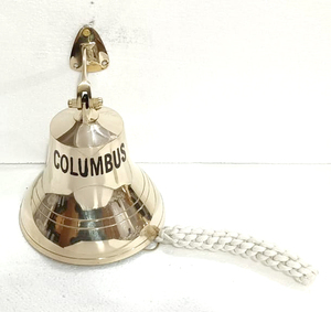 Phổ biến nhất Brass tàu chuông <span class=keywords><strong>Columbus</strong></span> khắc đồng bằng đánh bóng hải lý Brass tàu chuông trên bán trực tiếp Ấn Độ nhà máy bán - Product Image 1